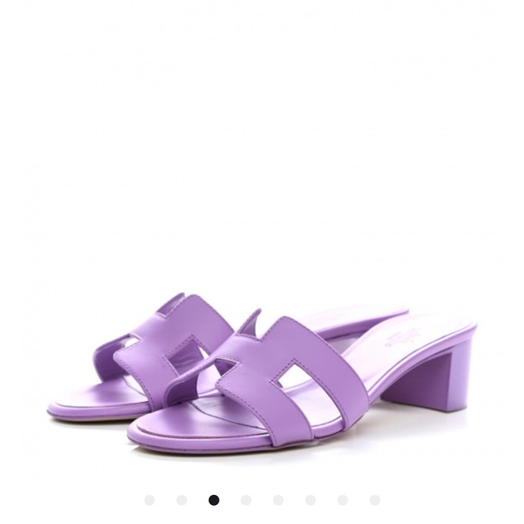 NWT Hermes Oasis Sandal violet - Picture 12 of 14